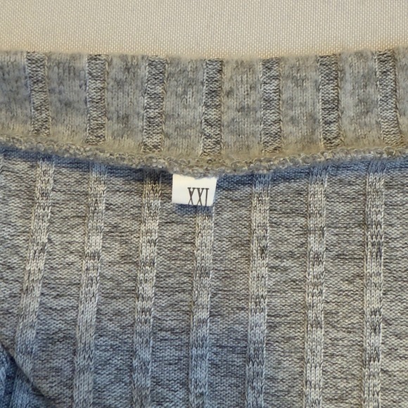 Shein Cream Ribbed Knit  2pc Set V Neck Top Wide Leg Pants Cozy Workwear 2X # - Picture 11 of 16